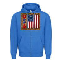 True Royal america usa flag tumbler Zipper Hoodie - TumblerDesignByShophia