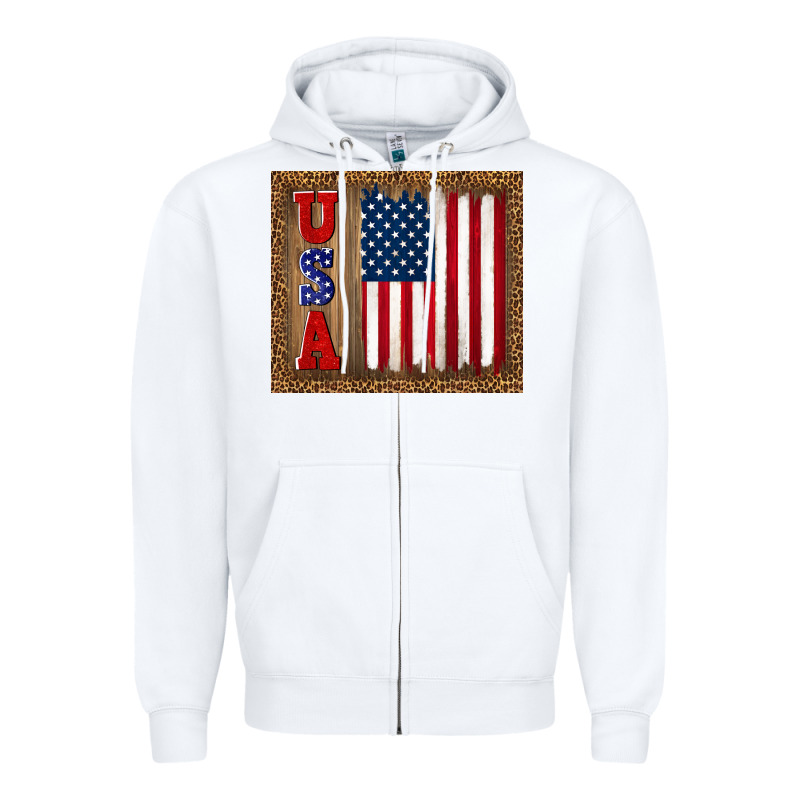America Usa Flag Tumbler Zipper Hoodie by TumblerDesignByShophia | Teevron