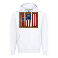 White america usa flag tumbler Zipper Hoodie - TumblerDesignByShophia