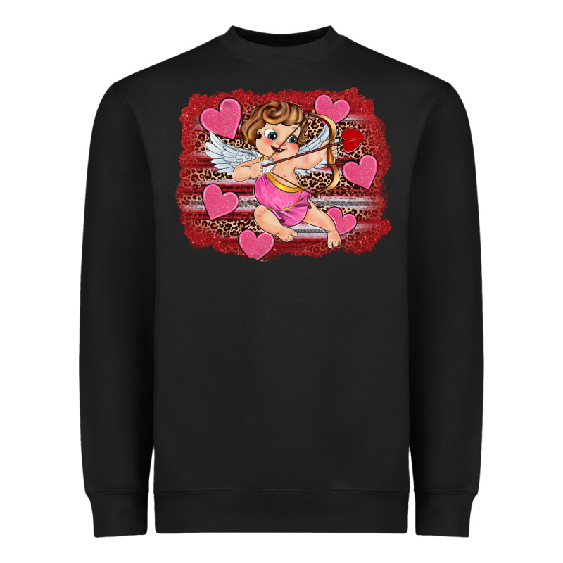 Valentine's Day Cupid Heart Heavyweight Sweatshirt by RanaPortraitStore | Teevron