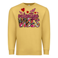 Antique Gold valentine vibes olivia Premium Sweatshirt - OliviaCreatesArt