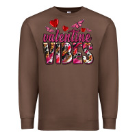 Chestnut valentine vibes olivia Premium Sweatshirt - OliviaCreatesArt