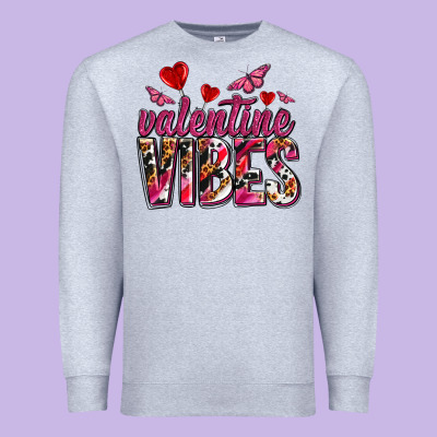 Valentine Vibes Olivia Premium Sweatshirt Designed By Oliviacreatesart