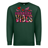 Sports Green valentine vibes olivia Premium Sweatshirt - OliviaCreatesArt