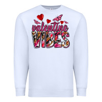 White valentine vibes olivia Premium Sweatshirt - OliviaCreatesArt
