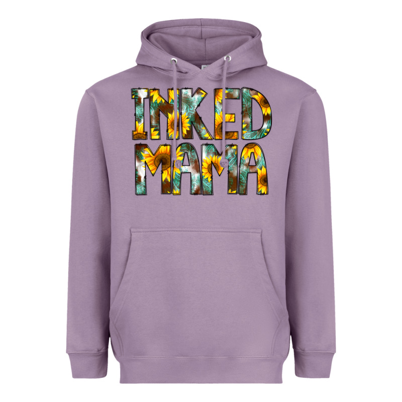 Inked Mama Flowers Heavyweight Hoodie by CowCowDesign | Teevron