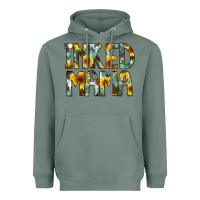 Sage Inked Mama Flowers Heavyweight Hoodie - CowCowDesign