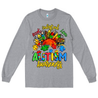Heather Grey accept understand love autism awareness Long Sleeve Tee - Artiststas