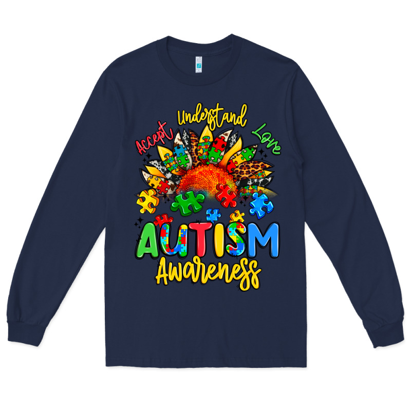 Accept Understand Love Autism Awareness Long Sleeve Tee by Artiststas | Teevron