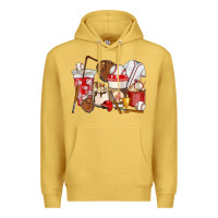 Antique Gold Baseball coffee cups Premium Hoodie - HowdyJamesFarm