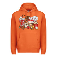 Carrot Baseball coffee cups Premium Hoodie - HowdyJamesFarm