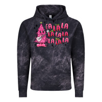 Cloud Black pink christmas fa la la Vintage Hoodie - MaliasSmallBusiness