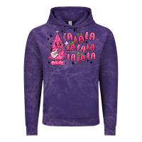 Cloud Purple pink christmas fa la la Vintage Hoodie - MaliasSmallBusiness