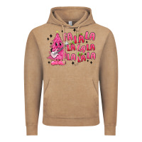 Vintage Coffee pink christmas fa la la Vintage Hoodie - MaliasSmallBusiness