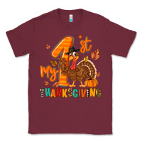 Burgundy my first thanksgiving Classic Tee - MaliasSmallBusiness