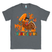 Charcoal Heather my first thanksgiving Classic Tee - MaliasSmallBusiness