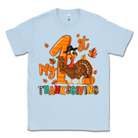 Dusty Blue my first thanksgiving Classic Tee - MaliasSmallBusiness