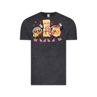 Vintage Black mexican pan dulce cartoon characters Vintage Tee - MaliasSmallBusiness