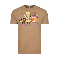 Vintage Coffee mexican pan dulce cartoon characters Vintage Tee - MaliasSmallBusiness
