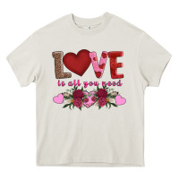 Cream love is all you need Heavy Core Tee - AdoDesignShop