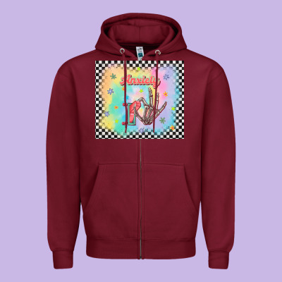 Anxiety On Tumbler Zipper Hoodie Designed By Tumblerdesignbyshophia