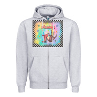 Heather Grey anxiety on tumbler Zipper Hoodie - TumblerDesignByShophia
