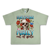 Oil Green surviving purely out of spite Urban Heavy Tee - JahusDesignShop