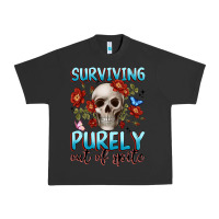 Pigment Black surviving purely out of spite Urban Heavy Tee - JahusDesignShop
