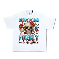 White surviving purely out of spite Urban Heavy Tee - JahusDesignShop