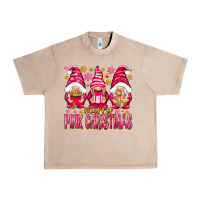 French Oak Merry pink Christmas gnomes Urban Heavy Tee - NancyCooperArtShop