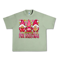Oil Green Merry pink Christmas gnomes Urban Heavy Tee - NancyCooperArtShop