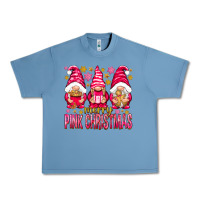 Pebble Blue Merry pink Christmas gnomes Urban Heavy Tee - NancyCooperArtShop