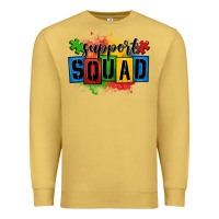 Antique Gold autism support squad Premium Sweatshirt - OliviaCreatesArt