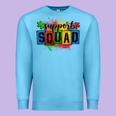 Autism Support Squad Premium Sweatshirt Designed By Oliviacreatesart