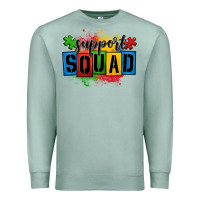 Seafoam autism support squad Premium Sweatshirt - OliviaCreatesArt