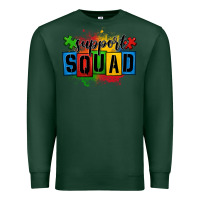 Sports Green autism support squad Premium Sweatshirt - OliviaCreatesArt