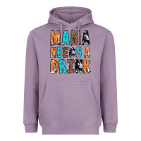 Lavender Mama Needs a Drink Heavyweight Hoodie - CowCowDesign