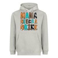 Moon Dust Mama Needs a Drink Heavyweight Hoodie - CowCowDesign