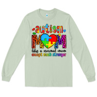 Matcha autism mom like a normal mom except much stronger Long Sleeve Tee - Artiststas