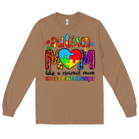 Toasted Coconut autism mom like a normal mom except much stronger Long Sleeve Tee - Artiststas