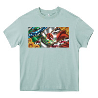 Arona usa flag and mexico flag with sunflower and cowhide  license plate Heavy Core Tee - Artiststas