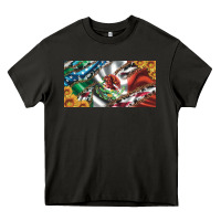 Asphalt usa flag and mexico flag with sunflower and cowhide  license plate Heavy Core Tee - Artiststas