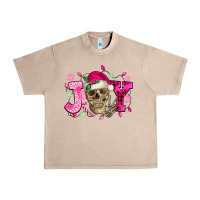 French Oak Pink Christmas Joy skeleton Urban Heavy Tee - NancyCooperArtShop