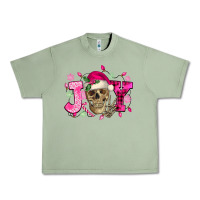 Oil Green Pink Christmas Joy skeleton Urban Heavy Tee - NancyCooperArtShop