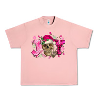 Salmon Pink Christmas Joy skeleton Urban Heavy Tee - NancyCooperArtShop