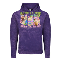 Cloud Purple id rather be home finishing my tbr pile Vintage Hoodie - MaliasSmallBusiness