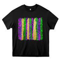 Black mardi gras brushstrokes Heavy Core Tee - AdoDesignShop