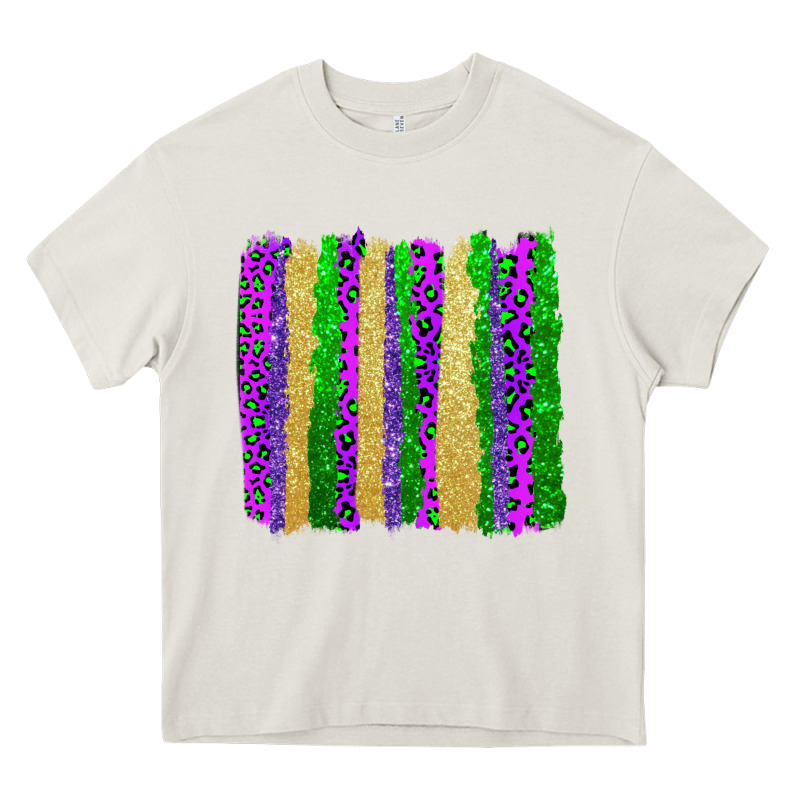 Mardi Gras Brushstrokes Heavy Core Tee by AdoDesignShop | Teevron