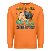 Carrot just a girl who loves chickens Premium Sweatshirt - OliviaCreatesArt