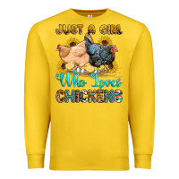 Lemon just a girl who loves chickens Premium Sweatshirt - OliviaCreatesArt